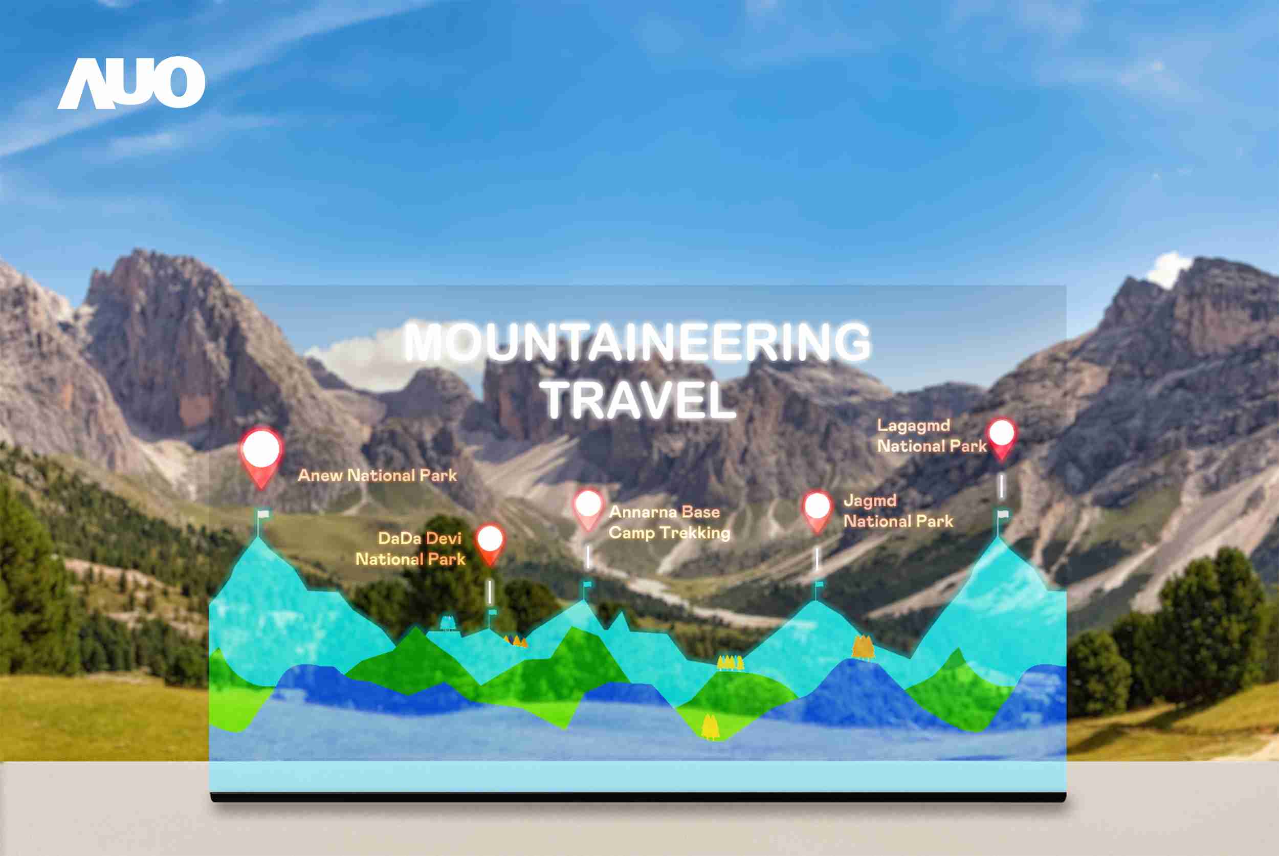 传奇国际展示全球单片尺寸最大(*)42吋透明Micro LED显示器拼接而成的〝64吋透明Micro LED显示器〞，，具备高透明度、、、1,000 nits高亮度、、、广色域、、采用三边无边框的无缝拼接等多重特色，，呈现超高清、、、、细腻画质而不遮挡后方视觉，，满足层峰需求，，，可广泛运用于零售、、、艺术展览或商业空间等场域